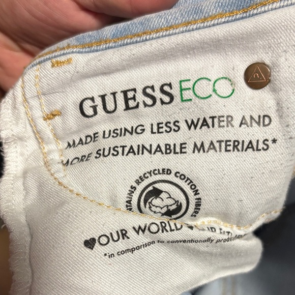 Guess Women's Light Blue Straight Leg Jeans - Picture 4 of 5